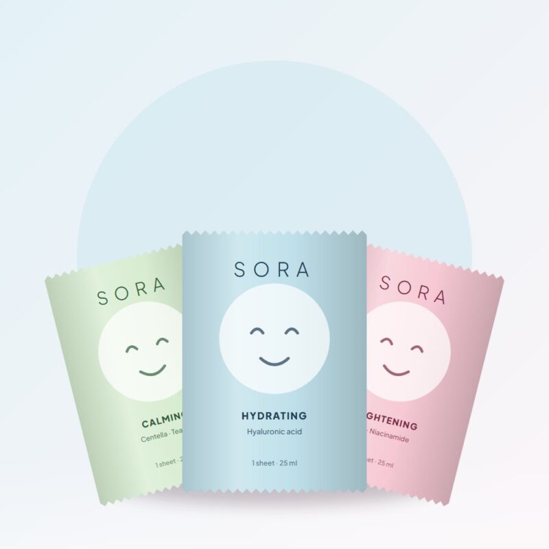 Sora Sheet Mask Trio — Pack of 5